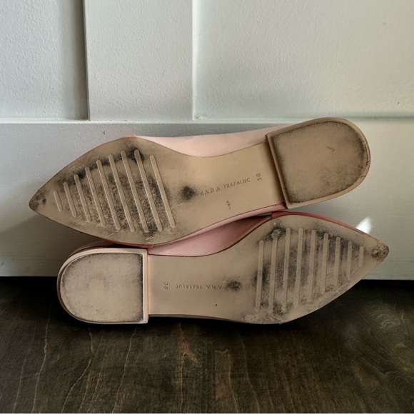 Zara Coral Pointed-Toe Flats - Picture 6 of 7